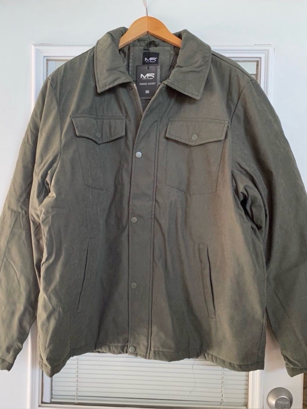 Mack Russo Men’s Range Jacket XXL Olive Green Insulated Zip Snap NWT